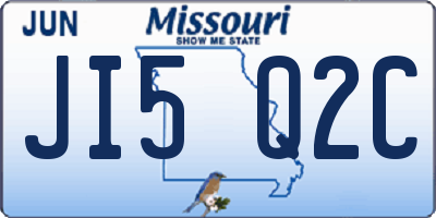 MO license plate JI5Q2C