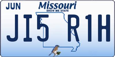 MO license plate JI5R1H
