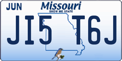 MO license plate JI5T6J