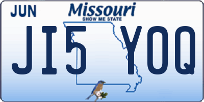 MO license plate JI5Y0Q