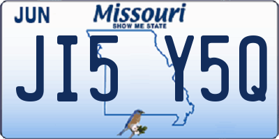 MO license plate JI5Y5Q