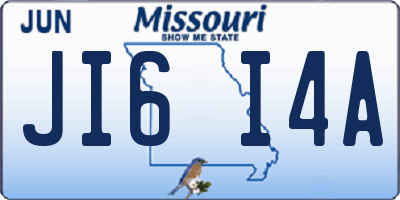 MO license plate JI6I4A
