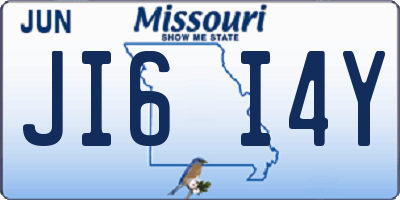 MO license plate JI6I4Y
