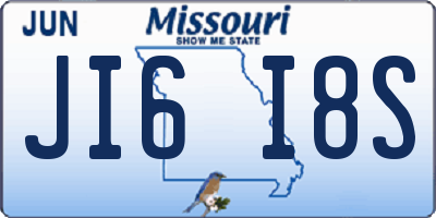 MO license plate JI6I8S