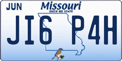 MO license plate JI6P4H