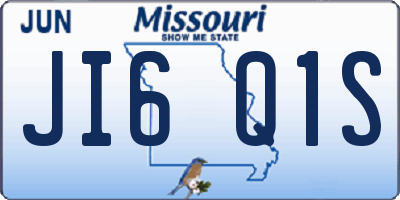 MO license plate JI6Q1S