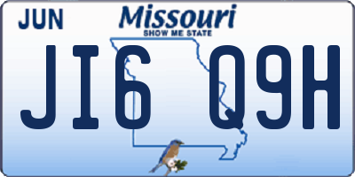 MO license plate JI6Q9H