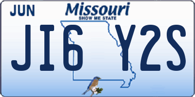 MO license plate JI6Y2S