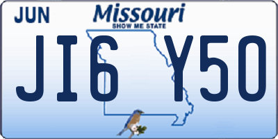 MO license plate JI6Y5O