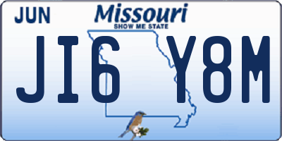 MO license plate JI6Y8M