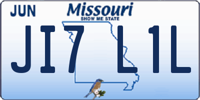 MO license plate JI7L1L