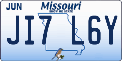 MO license plate JI7L6Y
