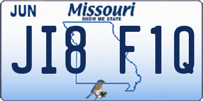 MO license plate JI8F1Q