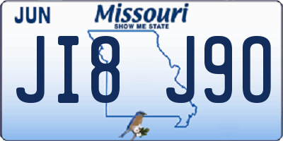 MO license plate JI8J9O