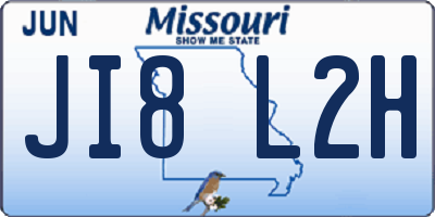 MO license plate JI8L2H