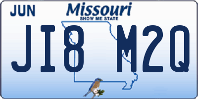 MO license plate JI8M2Q