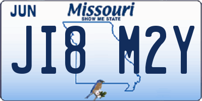 MO license plate JI8M2Y