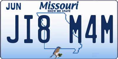 MO license plate JI8M4M