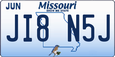 MO license plate JI8N5J