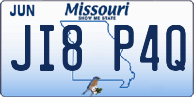 MO license plate JI8P4Q