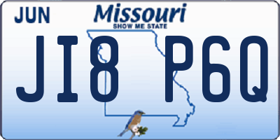MO license plate JI8P6Q