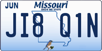 MO license plate JI8Q1N