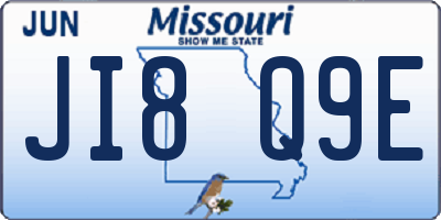 MO license plate JI8Q9E