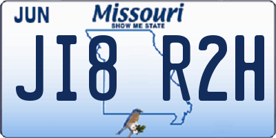 MO license plate JI8R2H