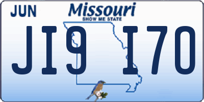 MO license plate JI9I7O