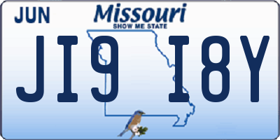 MO license plate JI9I8Y