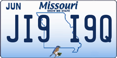 MO license plate JI9I9Q