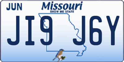 MO license plate JI9J6Y