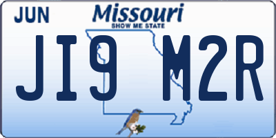 MO license plate JI9M2R