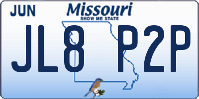 MO license plate JL8P2P