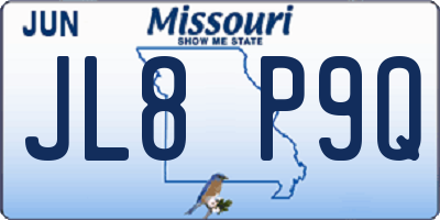 MO license plate JL8P9Q