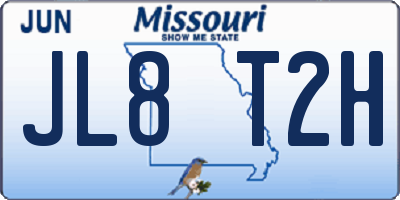 MO license plate JL8T2H