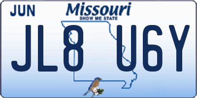 MO license plate JL8U6Y