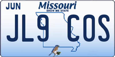 MO license plate JL9C0S
