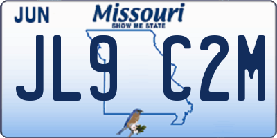 MO license plate JL9C2M