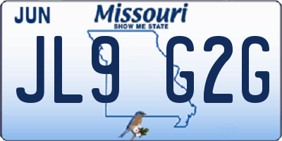 MO license plate JL9G2G