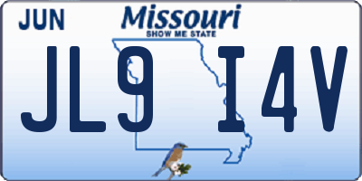 MO license plate JL9I4V