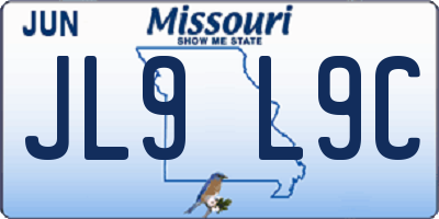MO license plate JL9L9C