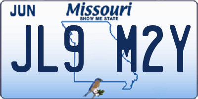 MO license plate JL9M2Y