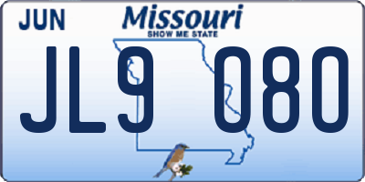 MO license plate JL9O8O