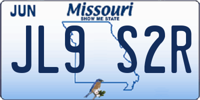 MO license plate JL9S2R