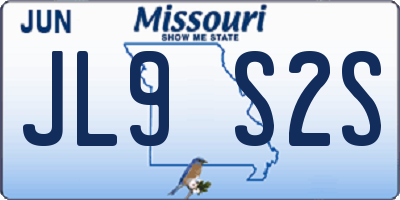 MO license plate JL9S2S