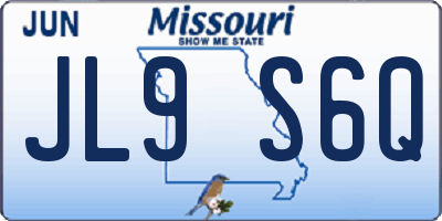 MO license plate JL9S6Q