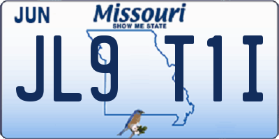 MO license plate JL9T1I