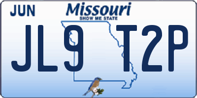 MO license plate JL9T2P