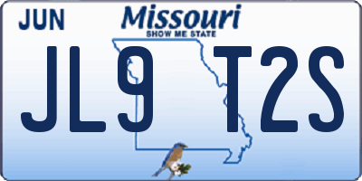 MO license plate JL9T2S